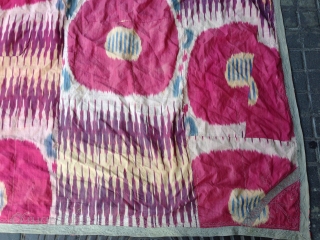 a antique Silk adras Ikat size:183x152-cm ask                          