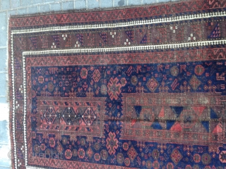 Antiqe Baluch rug mint condishen size:210x110-cm good price                         