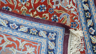 Small Isfahan size:65x58-cm
White silk please ask                           