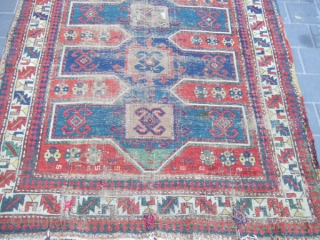 Rare Antique Caucasian Area Rug Carpet 1880 
The carpet  is a hand woven with wool on wool , have absolutely gorgeous background and decorated with beautiful floral patterns 
The carpet has  ...