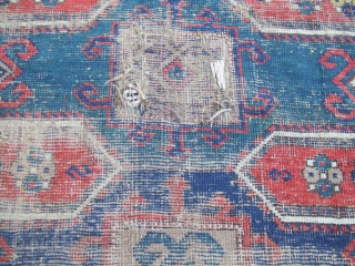 Rare Antique Caucasian Area Rug Carpet 1880 
The carpet  is a hand woven with wool on wool , have absolutely gorgeous background and decorated with beautiful floral patterns 
The carpet has  ...