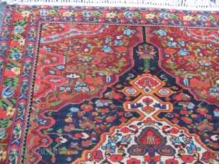 ANTIQUE!! Bakhtiar Persian Area Rug Carpet Hand Made
Size: 255x150-cm / 100.3x59.0-inches
Year: 1900
Medium: wool on cotton hand woven
                