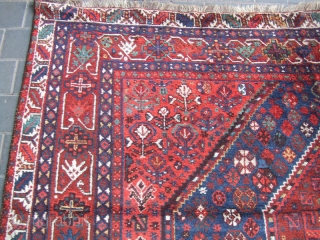 Antique shiraz Rug Carpet Wool Rare Hand Made 1900
Size: 307x223-cm / 120.8x87.7-inches
Medium: Wool 100% hand made
                 