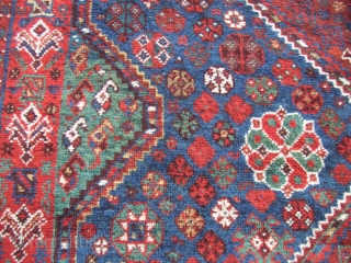 Antique shiraz Rug Carpet Wool Rare Hand Made 1900
Size: 307x223-cm / 120.8x87.7-inches
Medium: Wool 100% hand made
                 