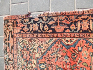 sarouk fereghan antique rug 1900
This is antique beautiful sarouk fereghan rug carpet 1900.
it made by hand with wool on cotton . 
It have a beautiful colors .       ...