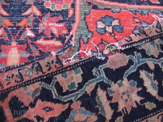 sarouk fereghan antique rug 1900
This is antique beautiful sarouk fereghan rug carpet 1900.
it made by hand with wool on cotton . 
It have a beautiful colors .       ...