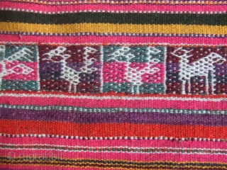 Bolivian? kilim All wool georgeous color size:119x84-cm / 46.8x33.0-inches                        