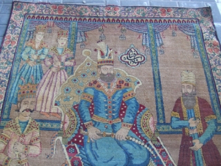 Antique Persian Lavar Kerman Kirman Rug 1870-1880
Size: 193.5x102-cm /76.1x40.1-inches 
The rug has been fixed in some places(as you can see on the pictures)          