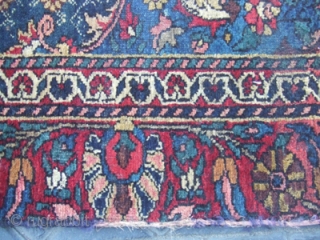 ANTIQUE BAKHTIARI fragment PERSIAN RUG CARPET Size: 190x120- cm / 74.8x47.2-inches, The rug has hole in some places(as you can see on the pictures)
Year: 1880-1900
Medium: wool on cotton hand made
   