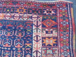 ANTIQUE KURDISH RUG HAND KNOTTED 1910
Size: 183x122- cm / 72.0x48.0 -inches
                      