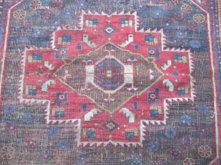 Antique Gorgeous Persian Afshar Rug Size:163x122-cm /64.1x48.0-inches
it made by hand with wool on wool. It have a beautiful  colors with  patterns .          ...