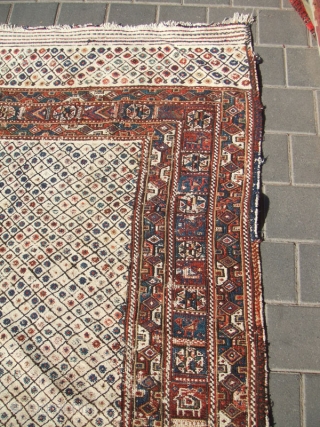 Southern Iran, Arab Laberduni kilim,Size:226x177-cm / 88.9x69.6-inches
Year:1900-1910 The kilim has been fixed in some places(as you can see on the pictures)
            