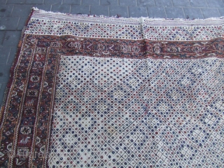 Southern Iran, Arab Laberduni kilim,Size:226x177-cm / 88.9x69.6-inches
Year:1900-1910 The kilim has been fixed in some places(as you can see on the pictures)
            