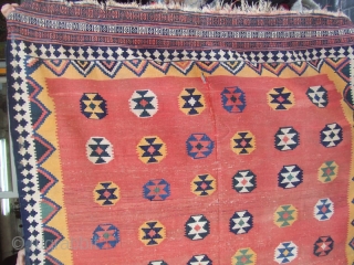 Old Quashquai Kilim size:250x168-cm / 98.4x66.1-inches

                           