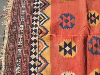 Old Quashquai Kilim size:250x168-cm / 98.4x66.1-inches

                           