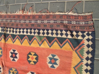 Old Quashquai Kilim size:250x168-cm / 98.4x66.1-inches

                           