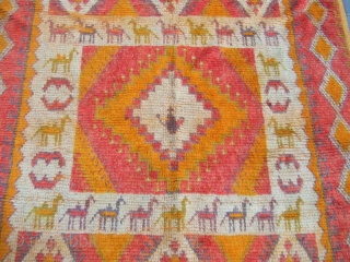 Special MOROCCAN WOOL CARPET size:317x130-cm / 124.8x51.1-inches                          