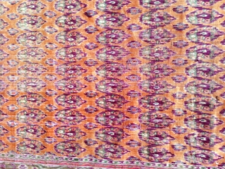 Persian velvet antiqe  fragment size:86x77-cm  ask                         