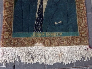 Persian Tabriz rug ,John f Kennedy size:58x46-cm  ask                        