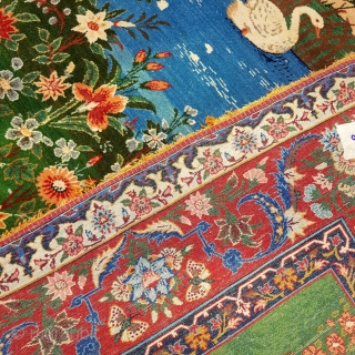 Fine, top quality Isfahan rug on silk foundation.

Size:206x140cm

P,O,R                         