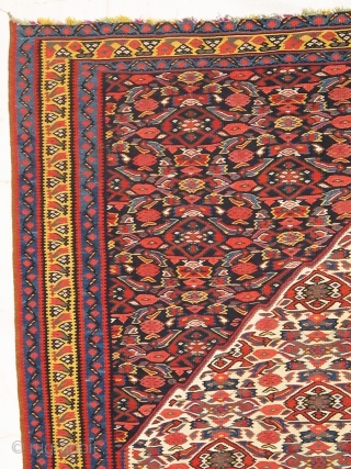 very fine high quality antique sene kilim
seven color silk foundation and very good condition.

Size:200x135cm

P.O.R 

                  