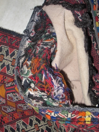 Fine quality Baloch saddle bag, perfect condition 
Circa 1940 

Size: 102x48 cm 

P.O.R                    