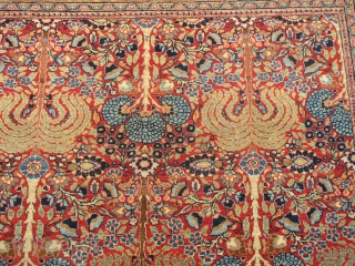 Magnificent antique  Mashahad carpet Azghand factory. 
                         