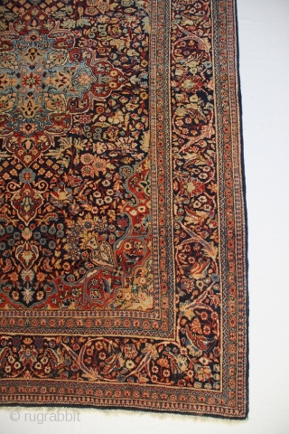 Kashan Carpet id: 6972RU Size: 195x134 Thickness approx: 14 mm Made around: 1910 Pile: Wool                  