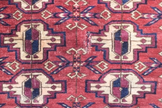 Turkmen 120 x 71 cm, beautiful piece, in good condition (have small repairs)                    