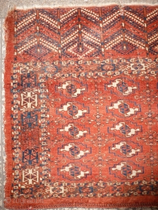 antique Turkmen chuval 116x70cm, beautiful colors, nice condition                         