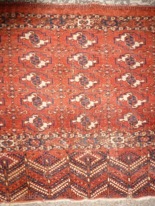 antique Turkmen chuval 116x70cm, beautiful colors, nice condition                         