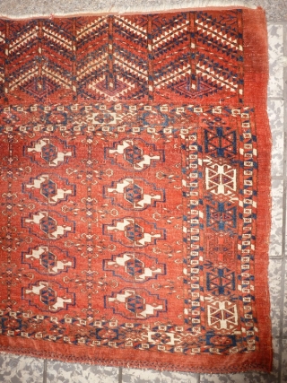 antique Turkmen chuval 116x70cm, beautiful colors, nice condition                         