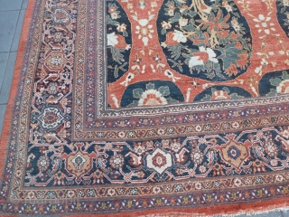 Antique Ziegler Mahal 465x363 cm, beautiful colors and drawings.                        