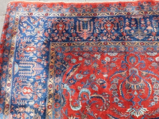 Antique Mashad Moglie 395x312, Top piece, in great condtion, wonderful rug.                      