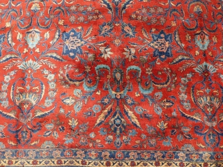 Antique Mashad Moglie 395x312, Top piece, in great condtion, wonderful rug.                      