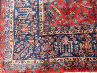 Antique Mashad Moglie 395x312, Top piece, in great condtion, wonderful rug.                      