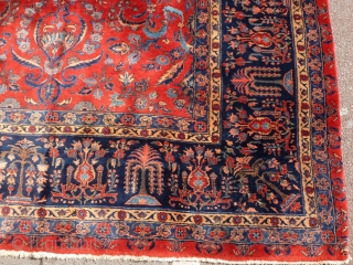 Antique Mashad Moglie 395x312, Top piece, in great condtion, wonderful rug.                      