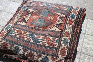 Shahsavan bag 55 x 55 cm, ,Fine weave, natural colours, condition is good                    