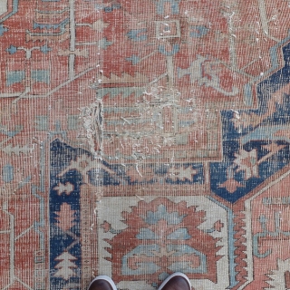 Beautiful Antique Serapi 555 x 355 cm, elegant rug                        