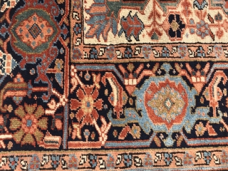 Antique Heriz rug from 1880, 185 x 145 cm(6.06 x 4.75 feet)

Price: 1300 euro($1450).                   