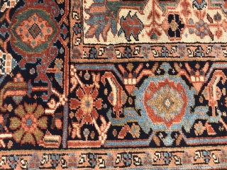 Antique Heriz rug from 1880, 185 x 145 cm(6.06 x 4.75 feet)

Price: 1300 euro($1450).                   