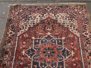 Antique Heriz rug from 1880, 180 x 145 cm(5.90 x 4.75 feet).

sold                     