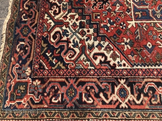 Antique Heriz rug from 1880, 180 x 145 cm(5.90 x 4.75 feet).

sold                     