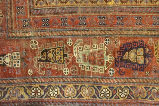 Antique Qashqai size: 310 x 158 cm (10´1´´ ft x 5´2´´ft),                      