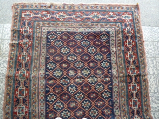 Beautifull Antique Shirvan Rug. Size 140 x 120. Comes with some condition issues.                    