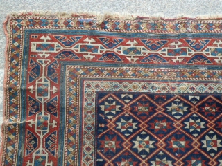 Beautifull Antique Shirvan Rug. Size 140 x 120. Comes with some condition issues.                    