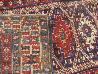 A colorful shirvan rug dated approx. 5x9                          