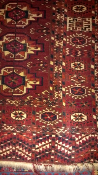 Turkmen old approximately 3x5 full pile no repair good coller's                       