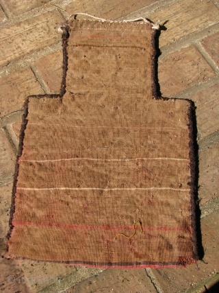 Nice old flatweave salt bag northwest afghanistan turkmen tribe                        