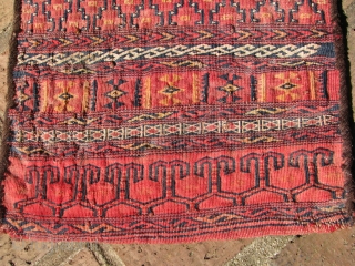 Nice old flatweave salt bag northwest afghanistan turkmen tribe                        